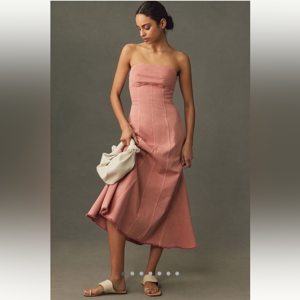 Pilcro Icon Fluted Midi Dress